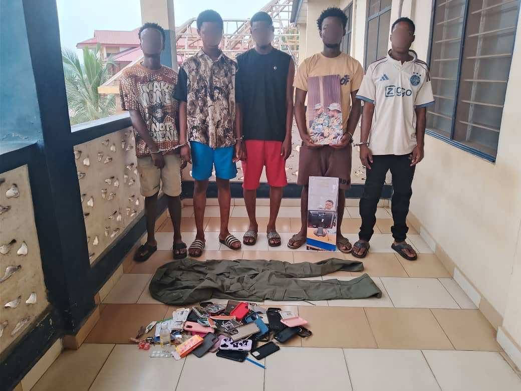 Six Arrested in Juaso Over Alleged Robbery and Gang Rape Syndicate