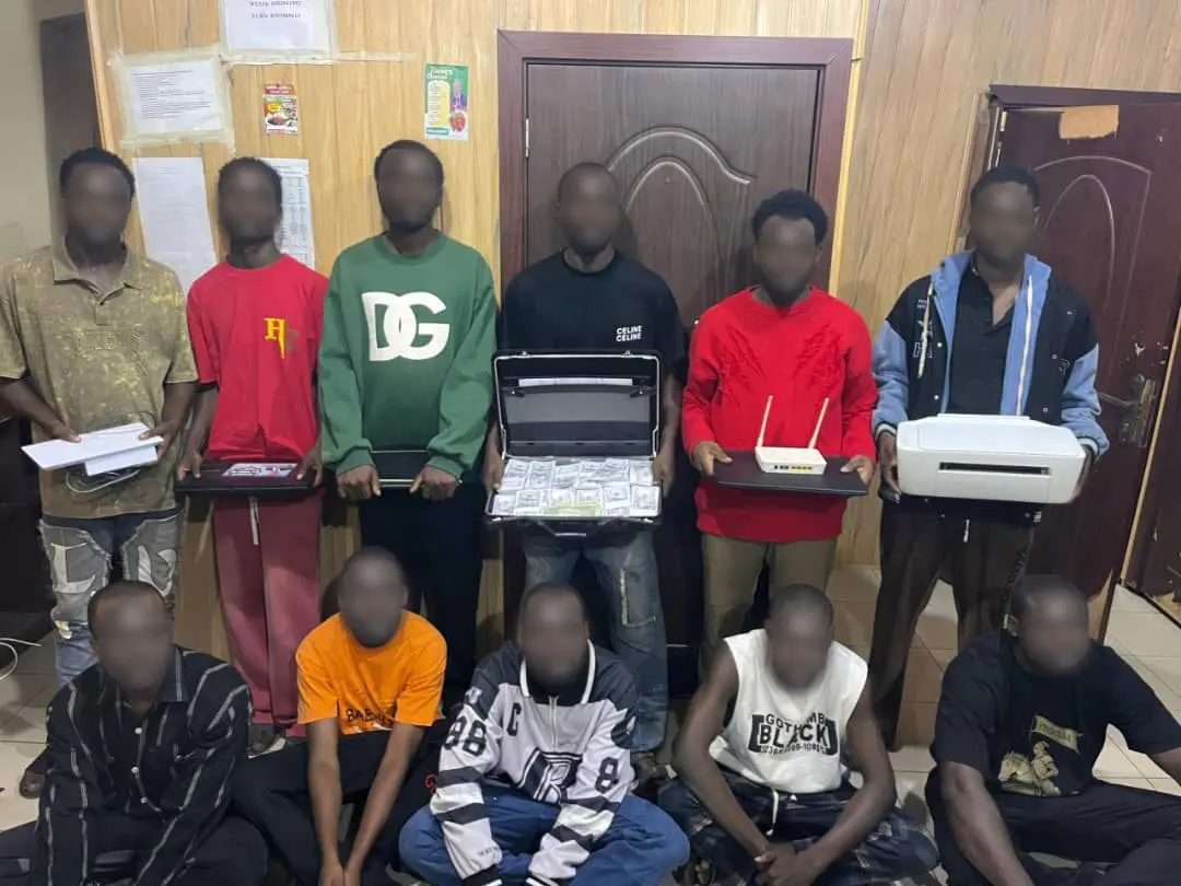 Immigration Service Arrests 11 Foreign Nationals Over Counterfeit Currency and Cyber Fraud in Tuba