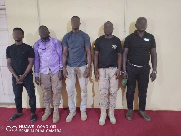 Five Arrested in Eastern South for Allegedly Impersonating Anti-Galamsey Officers