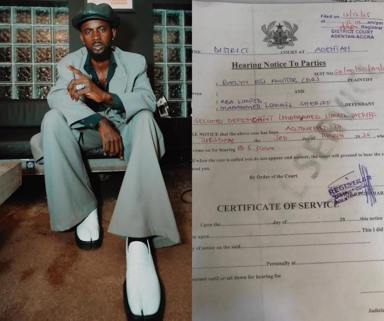 Court Orders Black Sherif to Pay GH¢229,500 in Rent Arrears