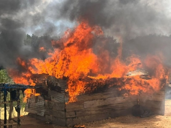 NAIMOS Taskforce Destroys Illegal Mining Equipment in Amenfi Central District