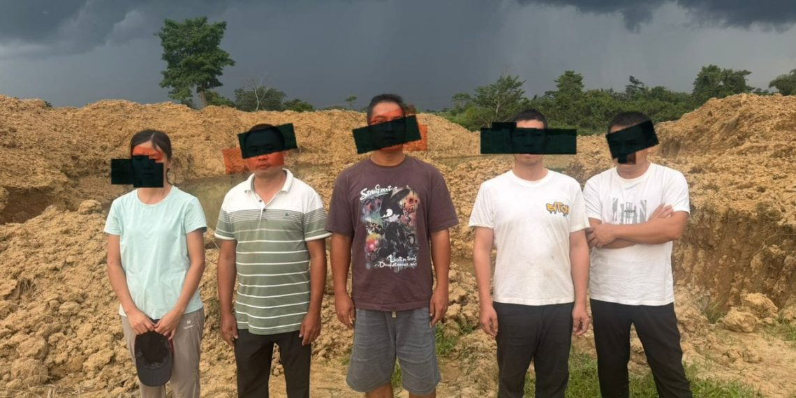 Five Chinese Nationals Arrested for Illegal Mining Along Birim River