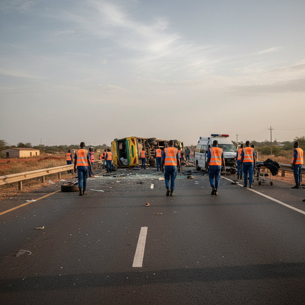 15 dead in Ford bus ambulance crash on Kumasi Sunyani highway