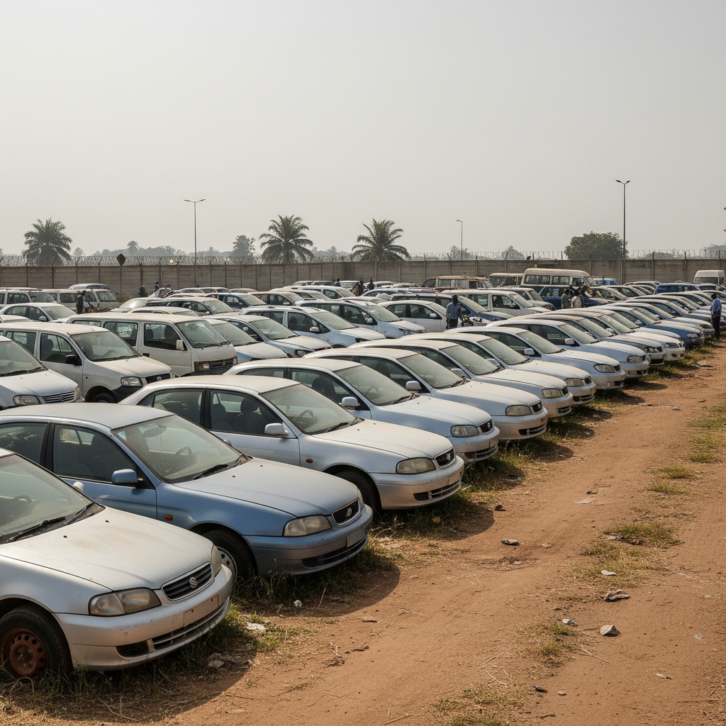 Kumasi police impound 20 vehicles for traffic offences