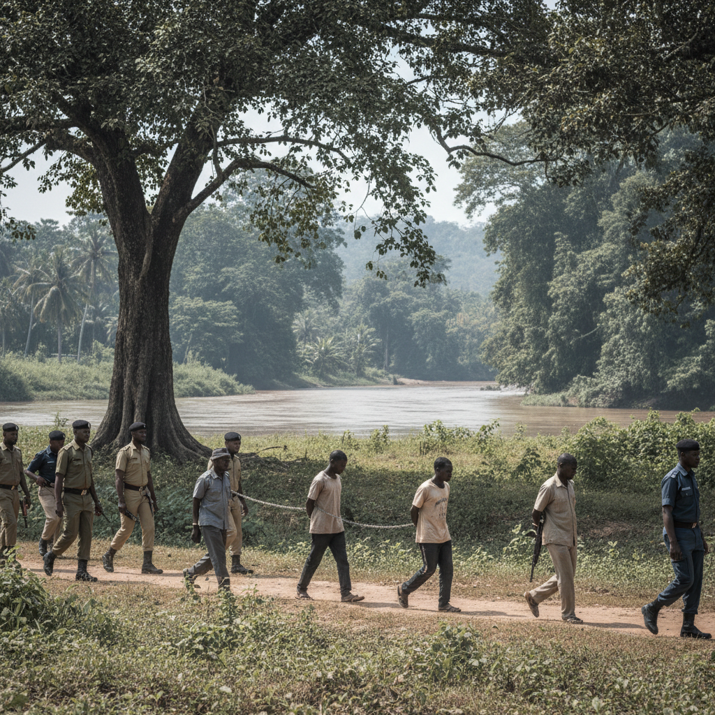 23 Suspected Miners Held for Polluting Oda River