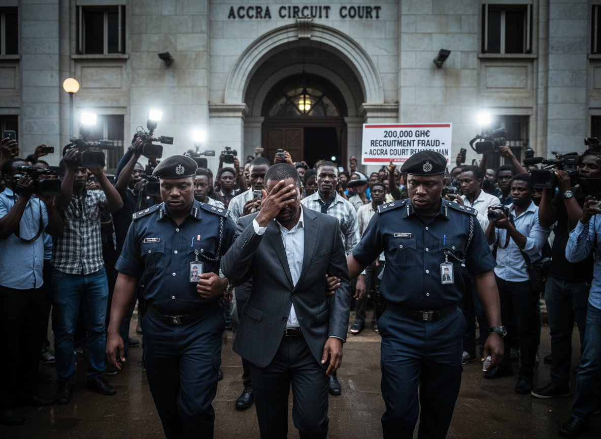 Accra Circuit Court Remands Man for 200000 Cedi Recruitment Fraud
