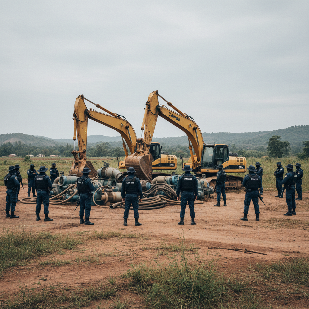 Akyemansa DCE Leads Galamsey Crackdown