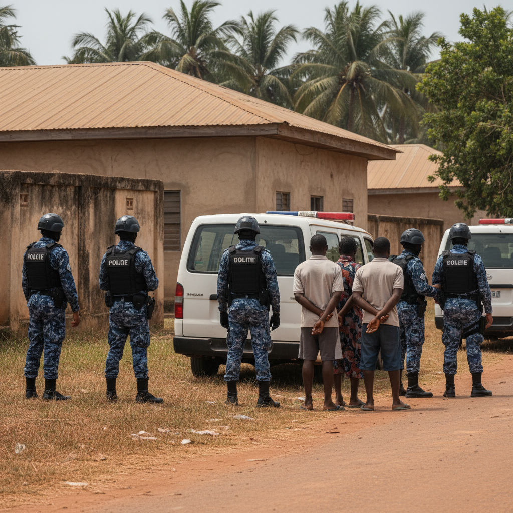 Amansie West raid nets 28 foreigners, landlord