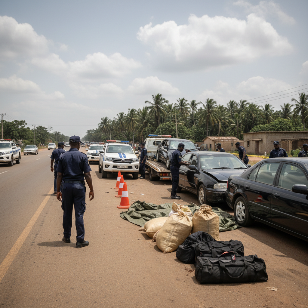 Police kill two robbers, seize car and guns