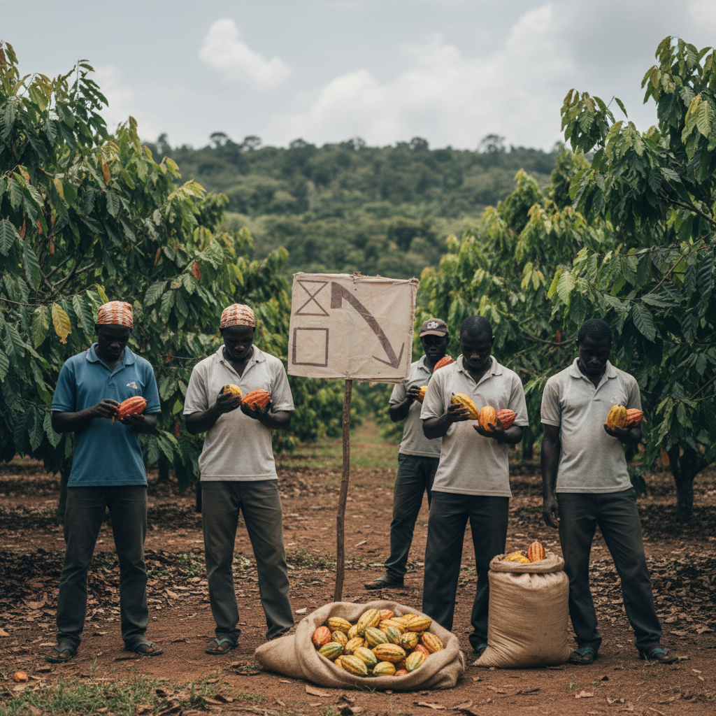 Cocoa farmers demand government action over price cuts