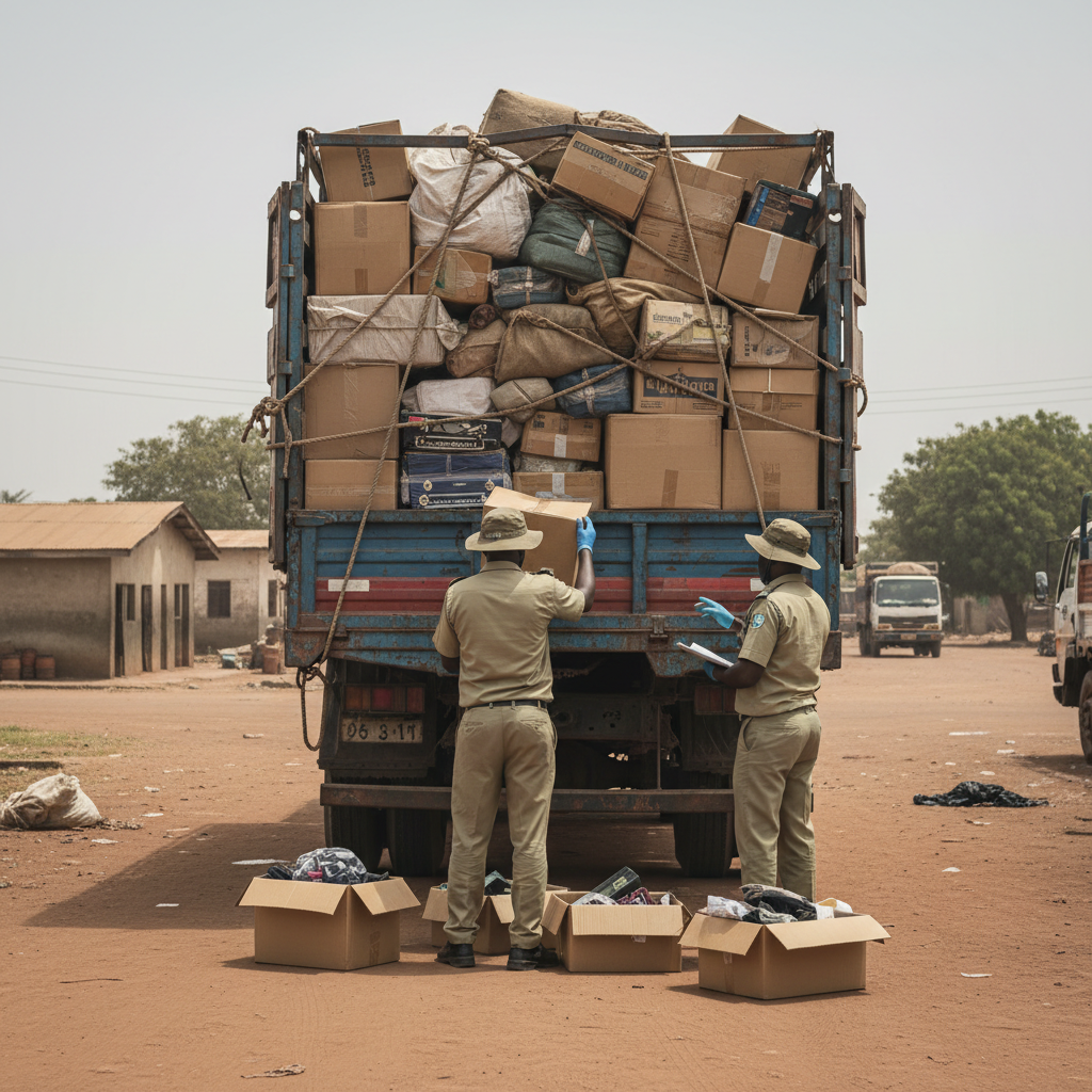 Customs seize smuggled goods at Aflao border