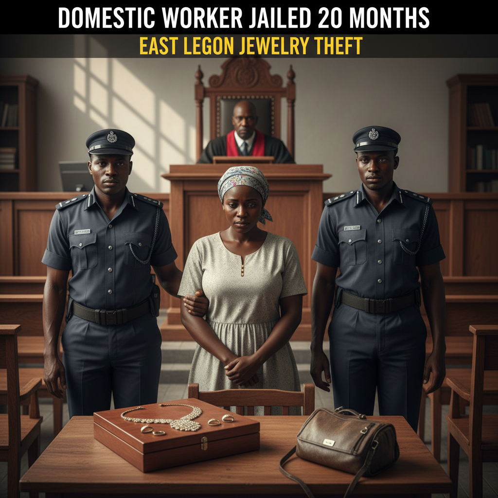 Domestic Worker Jailed for 20 Months After East Legon Jewelry Theft