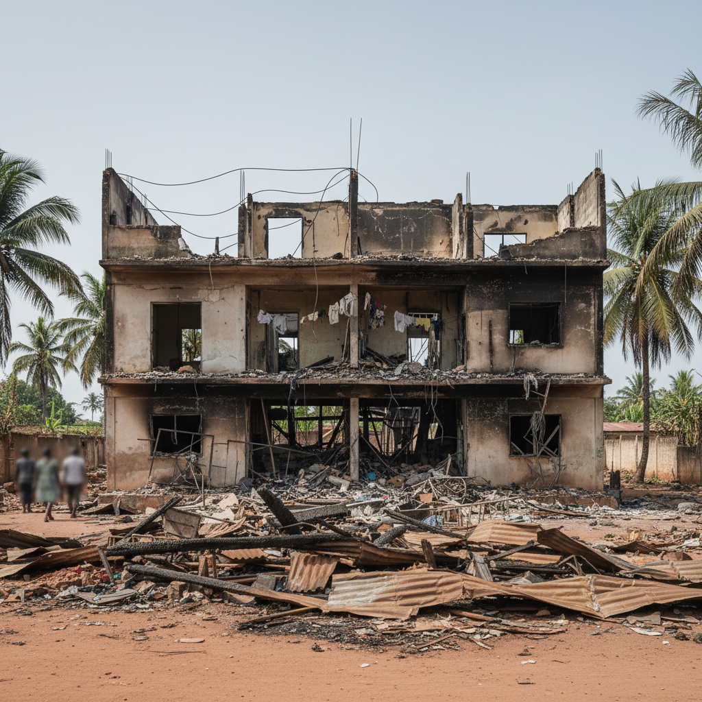 Dormaa Ahenkro apartment fire, faulty AC suspected