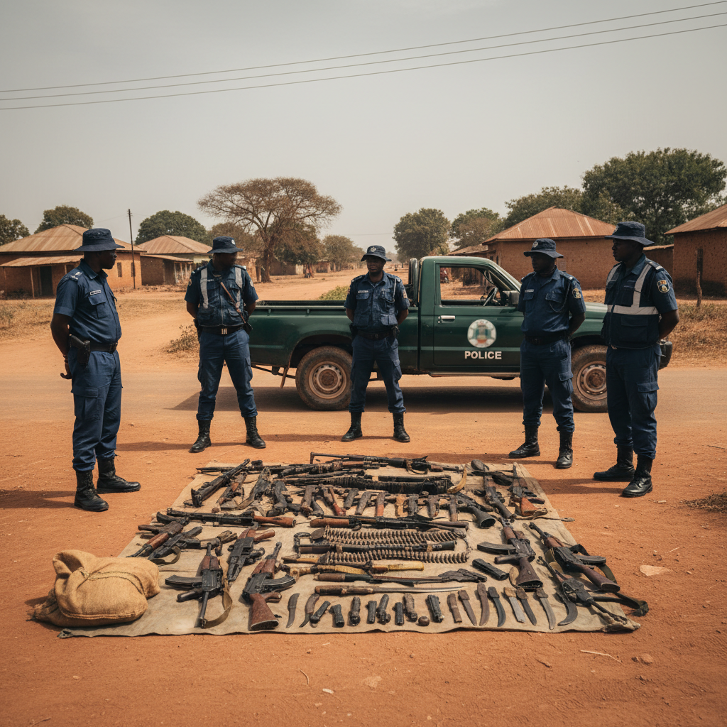 Police recover five rifles near Dormaa-Gonokrom highway