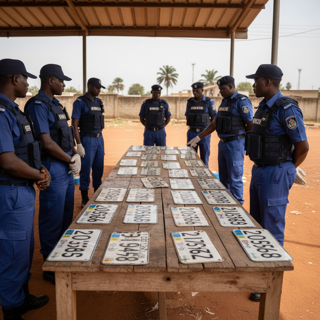 Five arrested in fake number plate ring