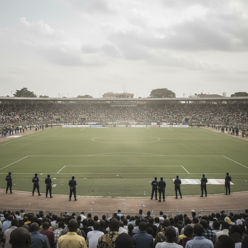 Fans clash pitch invasion injures police