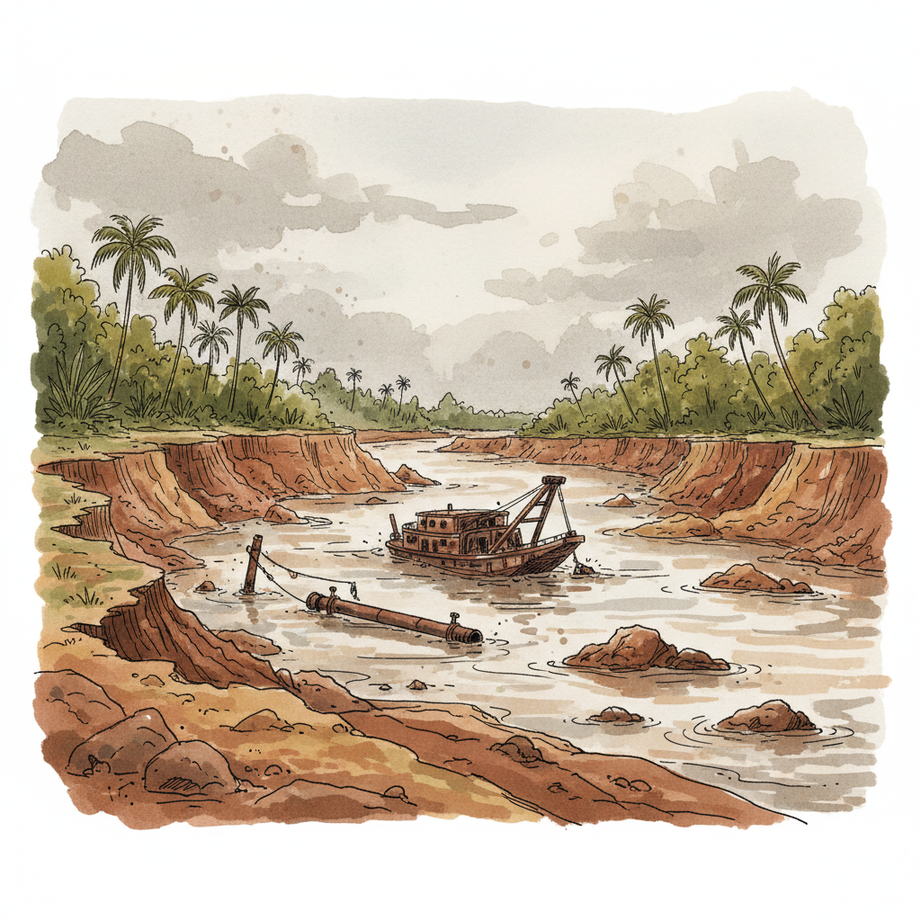 Fifteen Foreign Nationals Detained Over Illegal Mining in Western Region