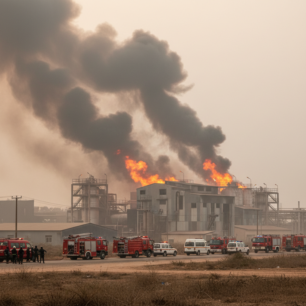 Fire at UAE oil hub Iran vows retaliation