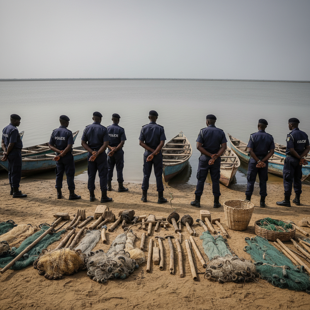 Fishermen arrested for illegal fishing on Volta Lake