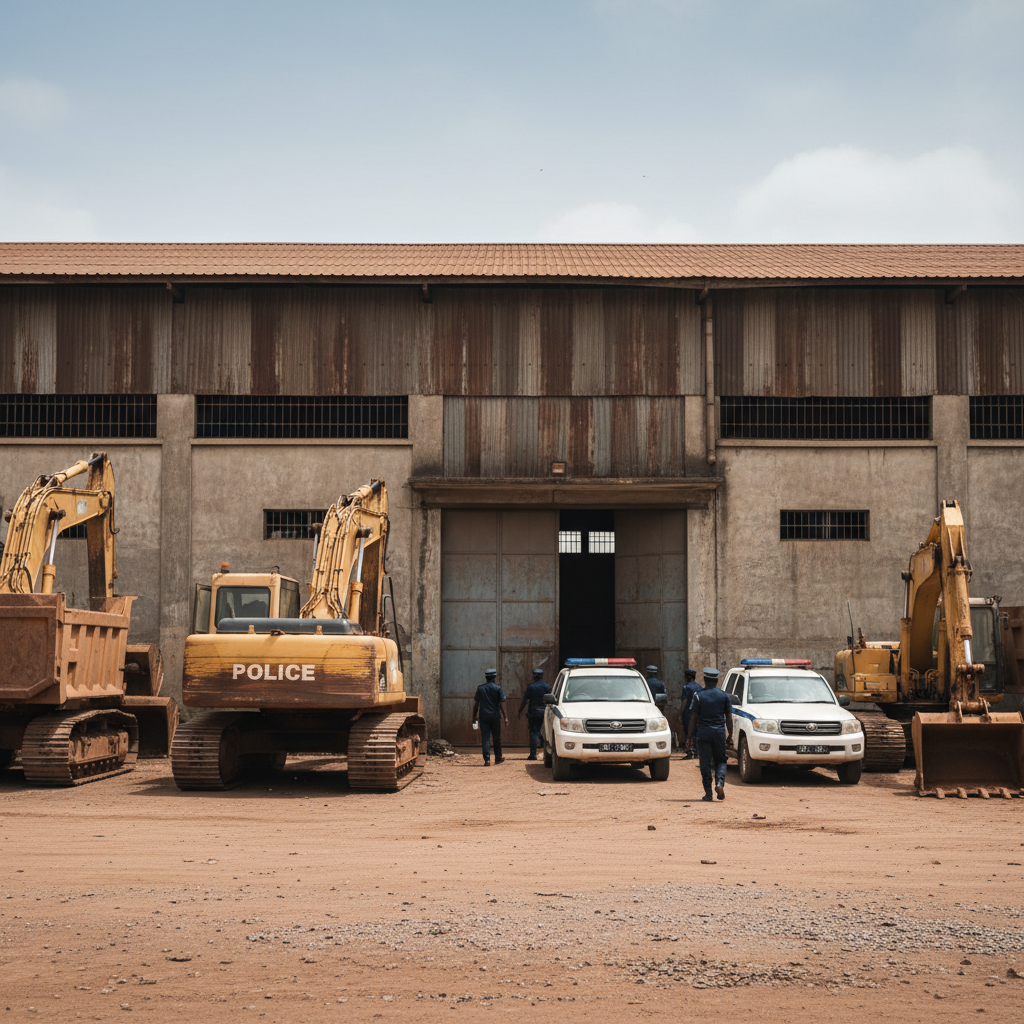Five arrested for robbery at machinery firm