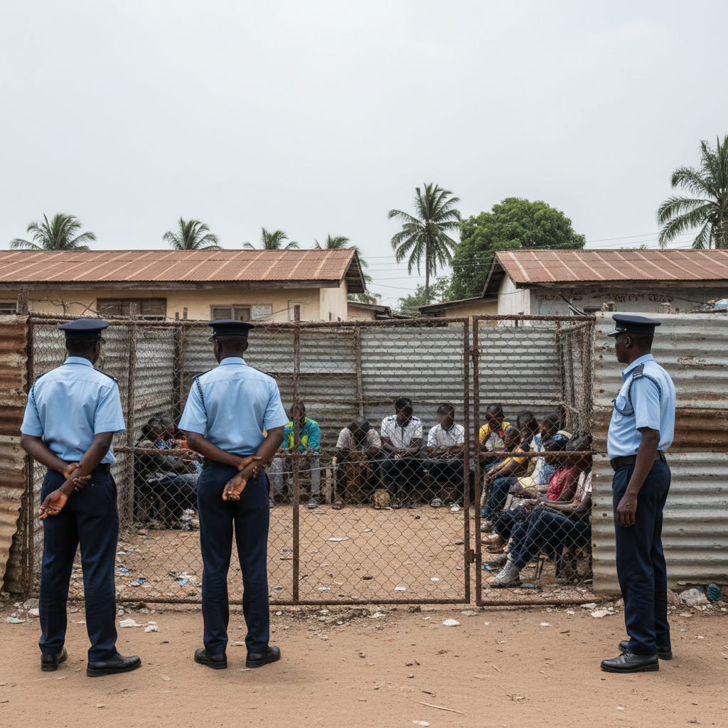 Four arrested for landguard activities in Accra