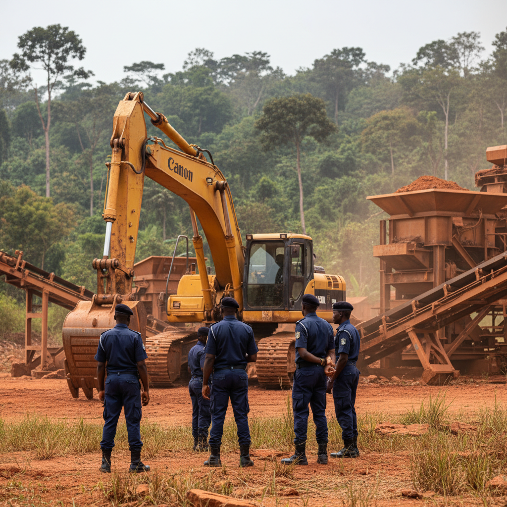 Four arrested for illegal mining in Tarkwa Nsueam