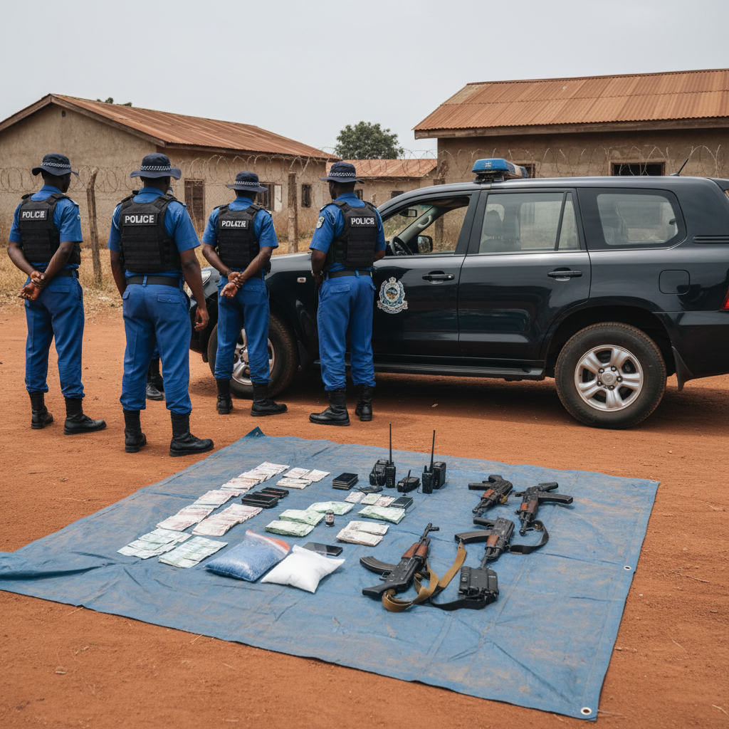 Four arrested for robbery in Asankragwa