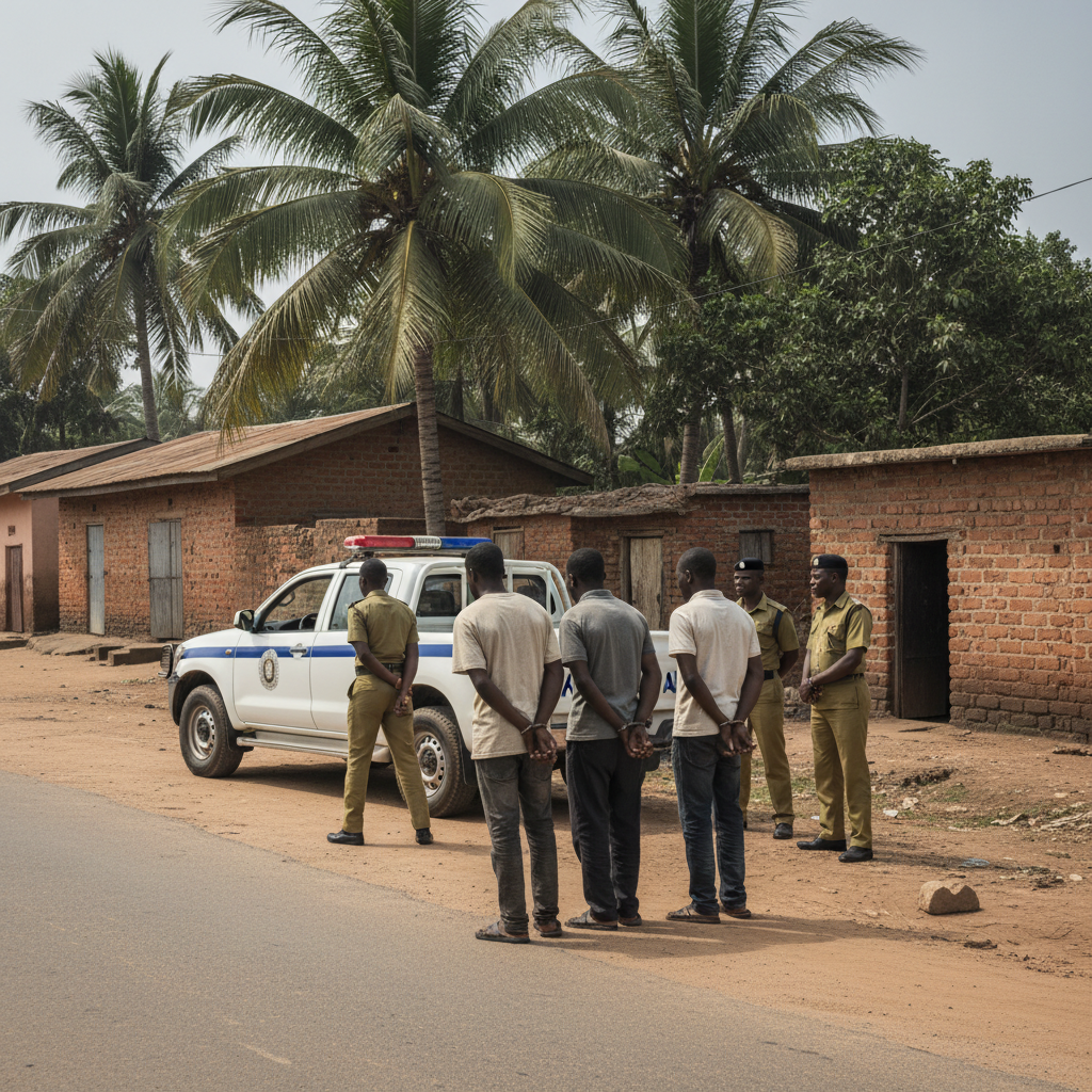 Four arrested for robbery of Chinese nationals