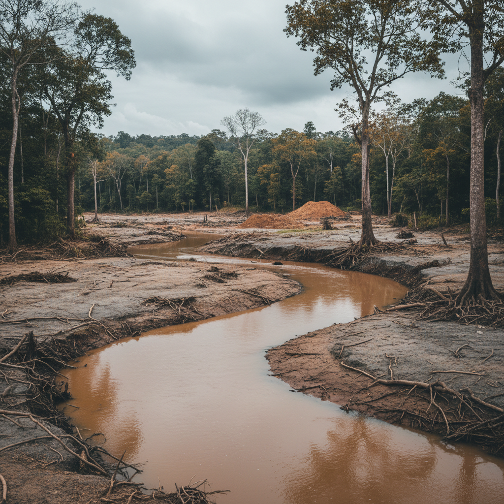 Illegal Mining Pollutes Assin Agave Water Sources