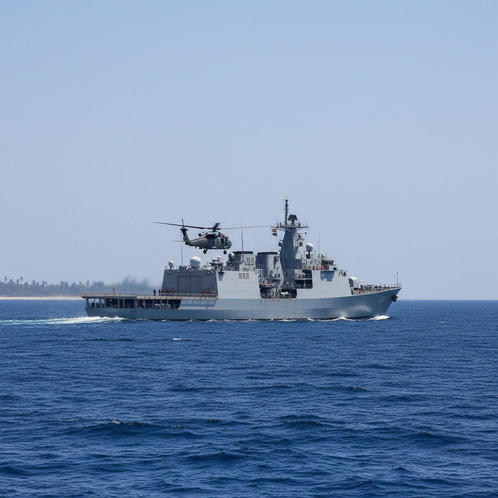 Ghana Navy and Air Force Search at Sea