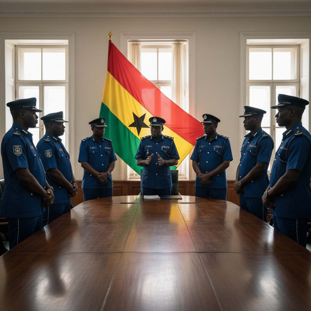 IGP Meets New York Police Delegation In Accra
