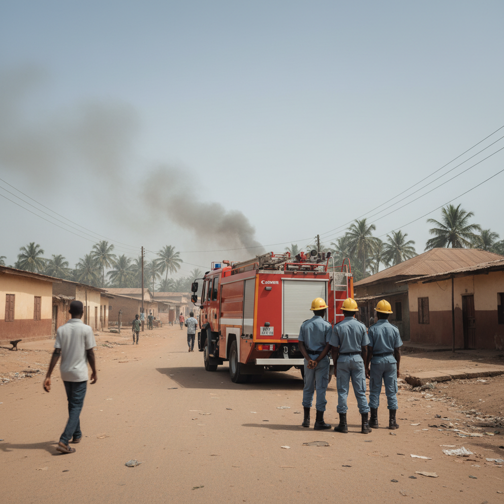 Konongo residents allegedly attack firefighters over late response