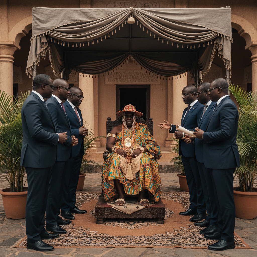 Minority Caucus discusses cocoa prices with Offinsomanhene