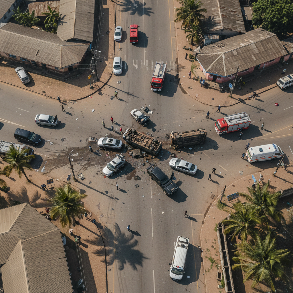 Motorcyclist critical after police chase collision in Kumasi