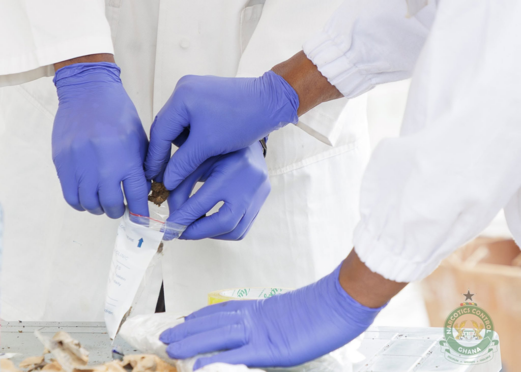 NACOC GSA Test Seized Drugs for Destruction