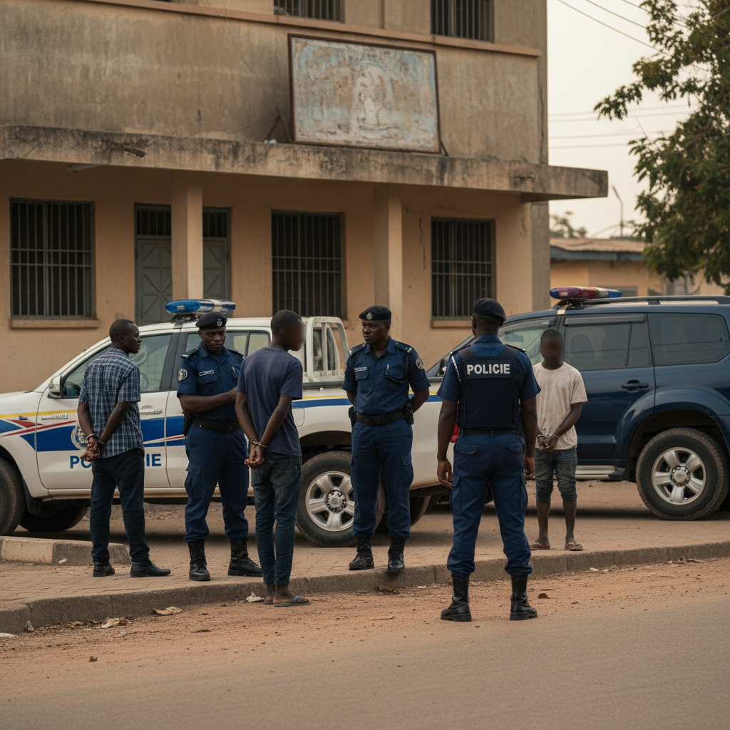 Nine arrested for alleged land guard activities