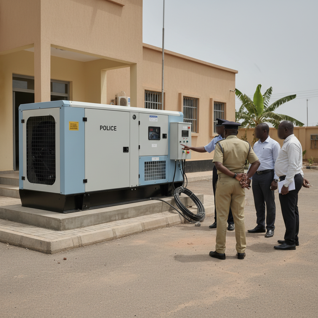 Obuasi Police Command receives new power plant