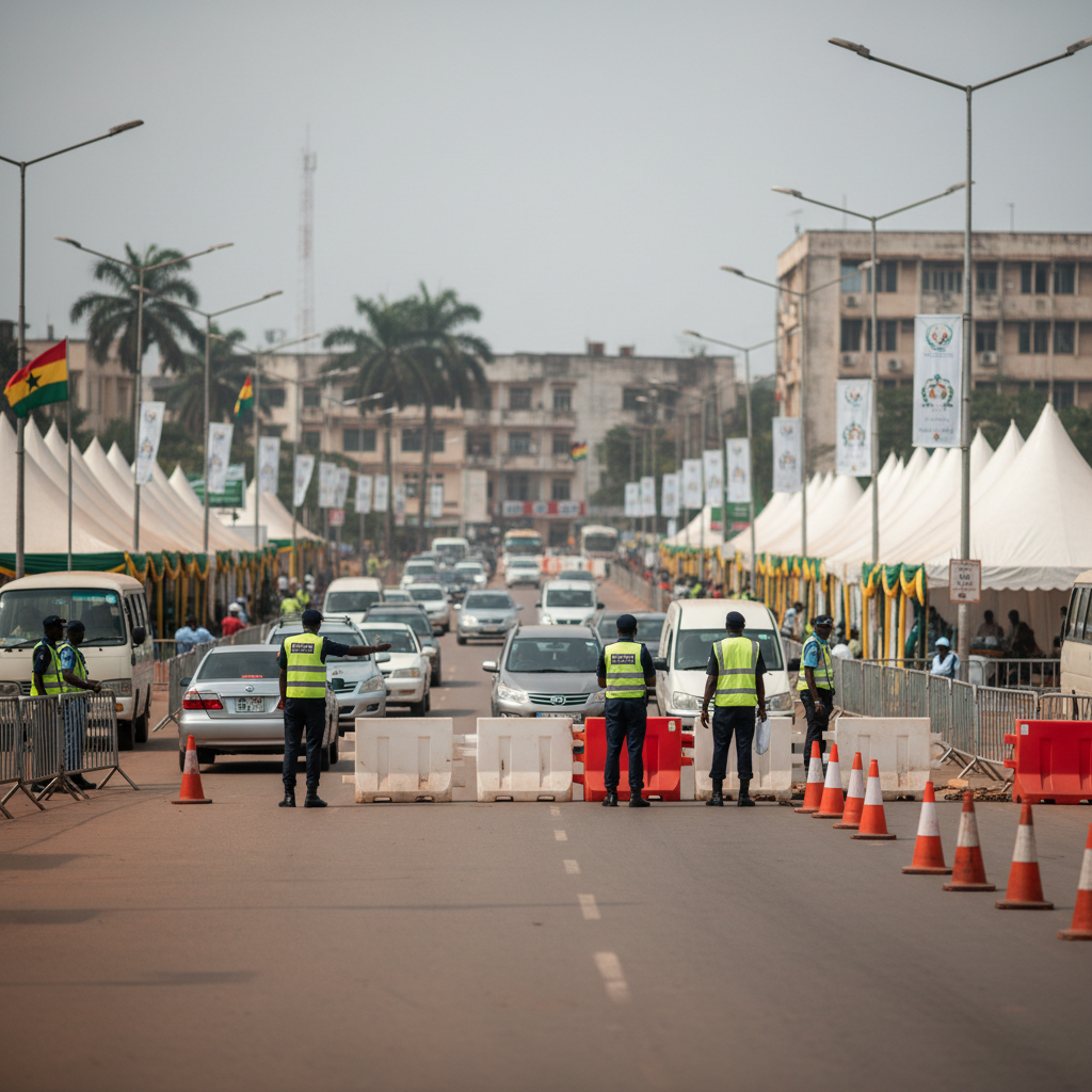 Roads closed in Accra for Independence Day