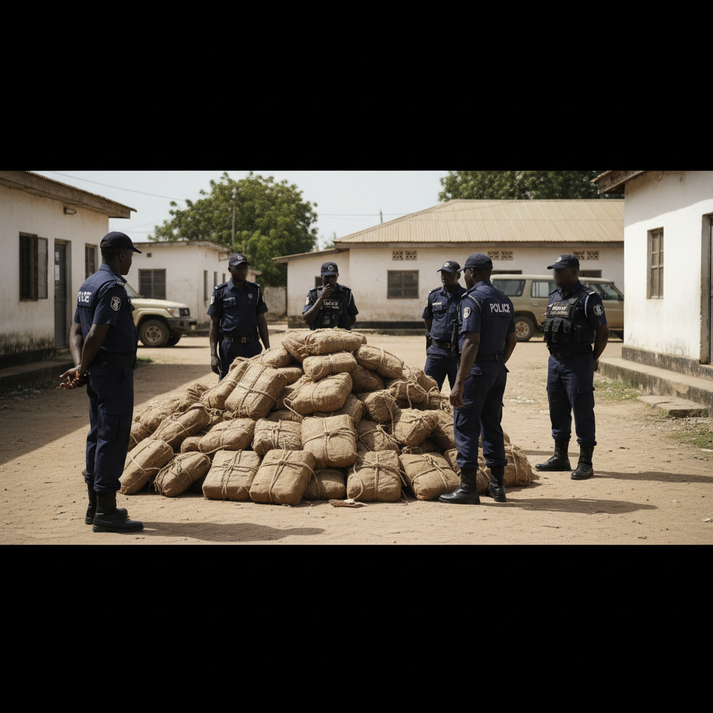 Police seize large drug shipment, 7 arrested in Oti Region
