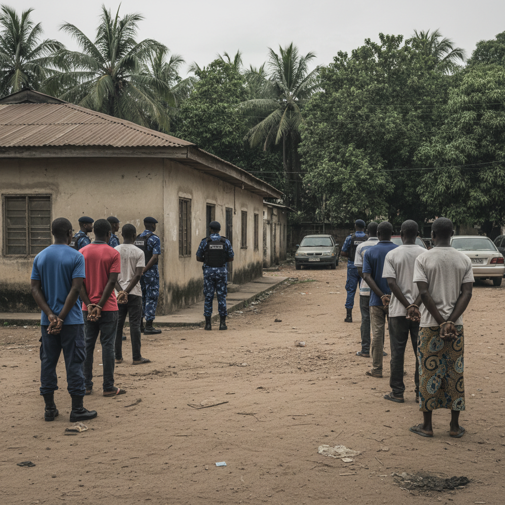 Police, Immigration Arrest 12 Nigerians in Cyber Fraud Bust