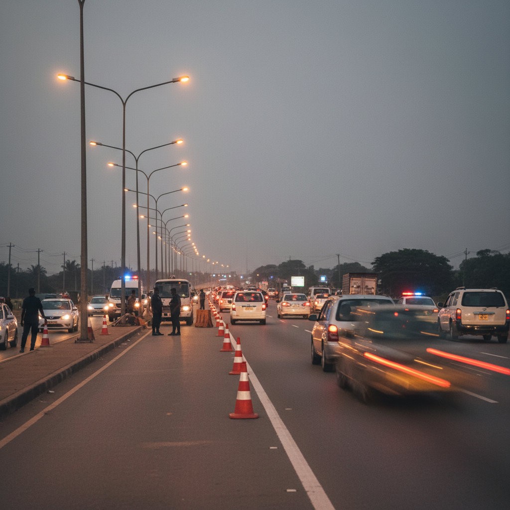 Police launch manhunt for driver in fatal Tema Aflao road hit and run