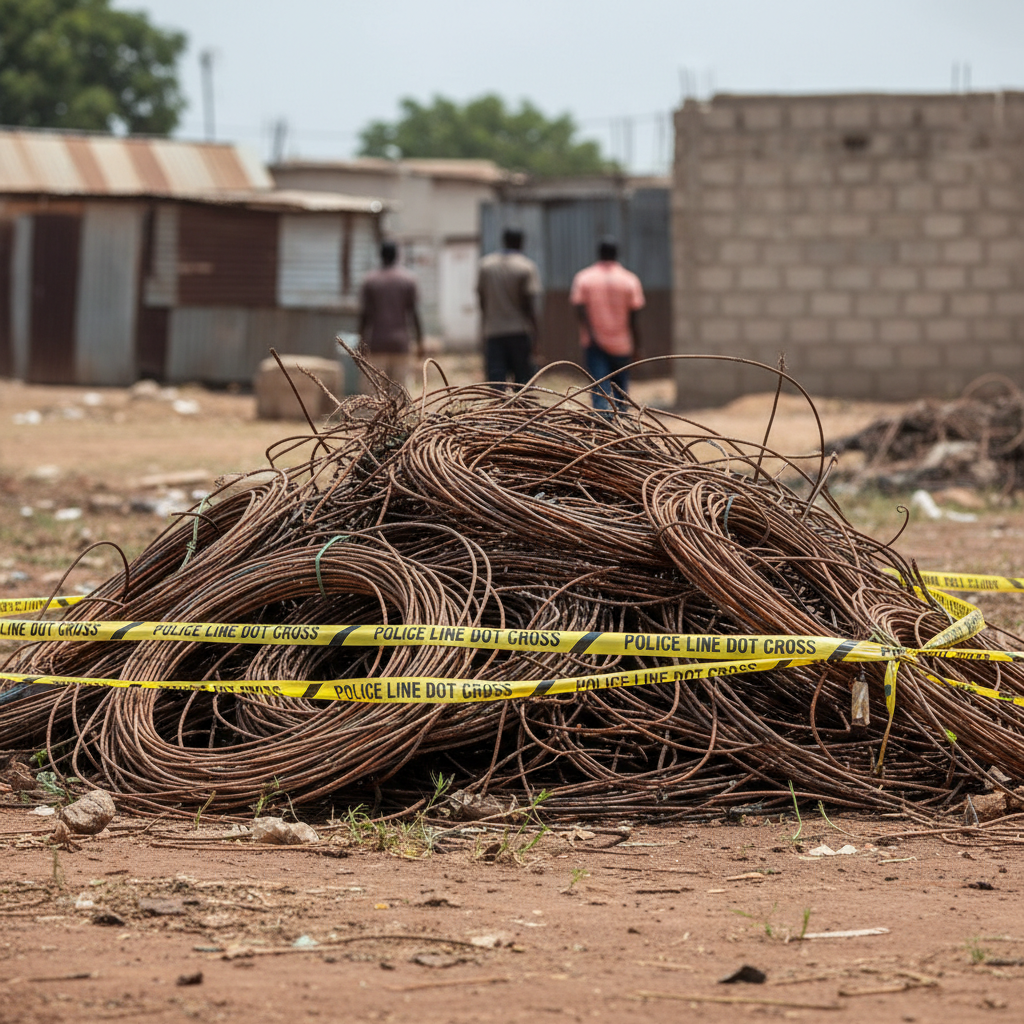 Police seize over 100 tonnes stolen ECG cables
