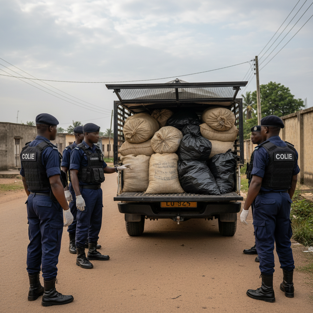 Police seize 100 bags of suspected marijuana
