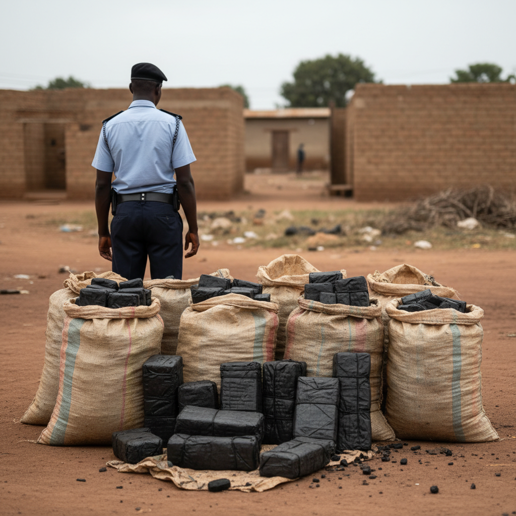 Police seize 397 cannabis slabs in Techiman