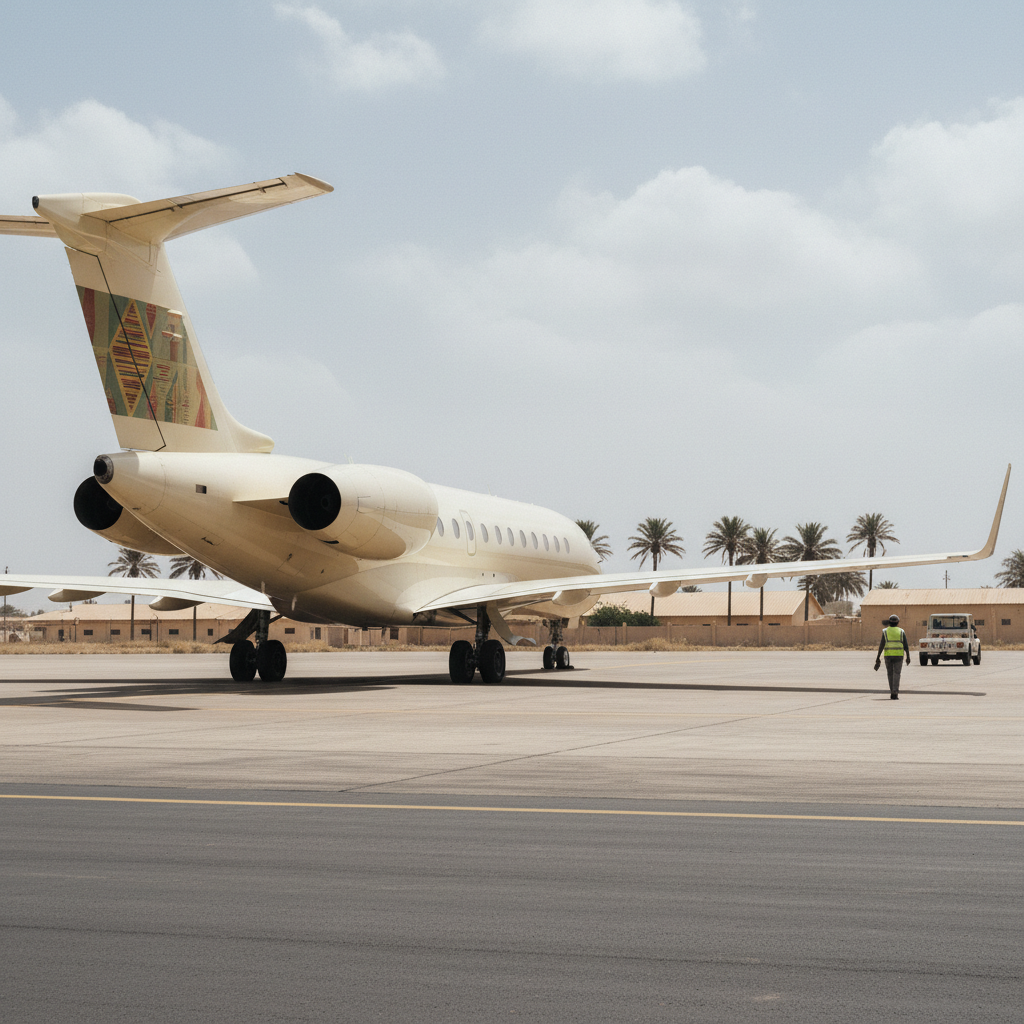Presidential Jet Serviced In France Is In Good Condition