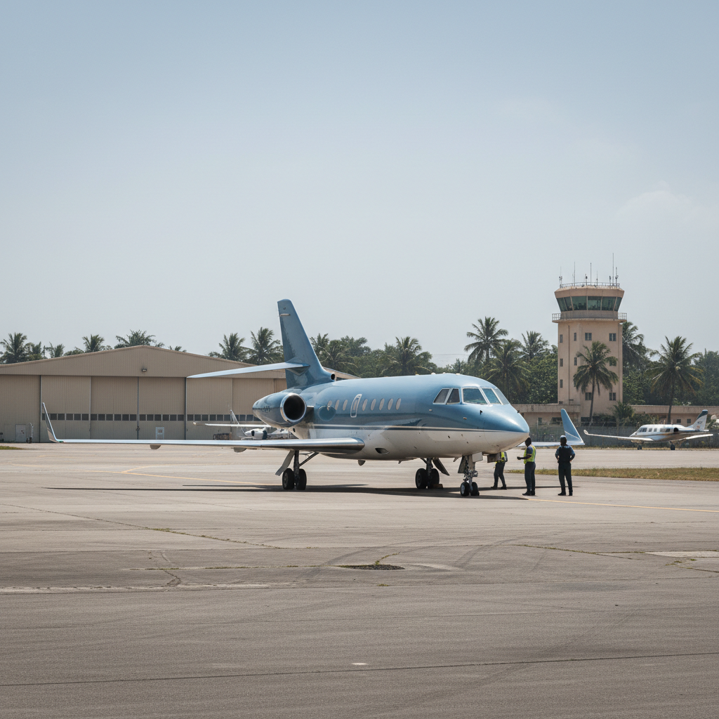 Presidential jet serviced in France is in good condition