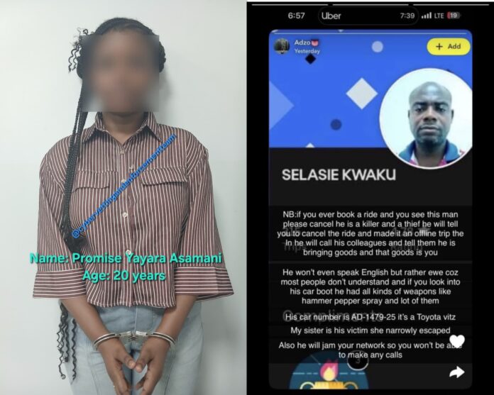 Woman held for social media post calling Uber driver a murderer