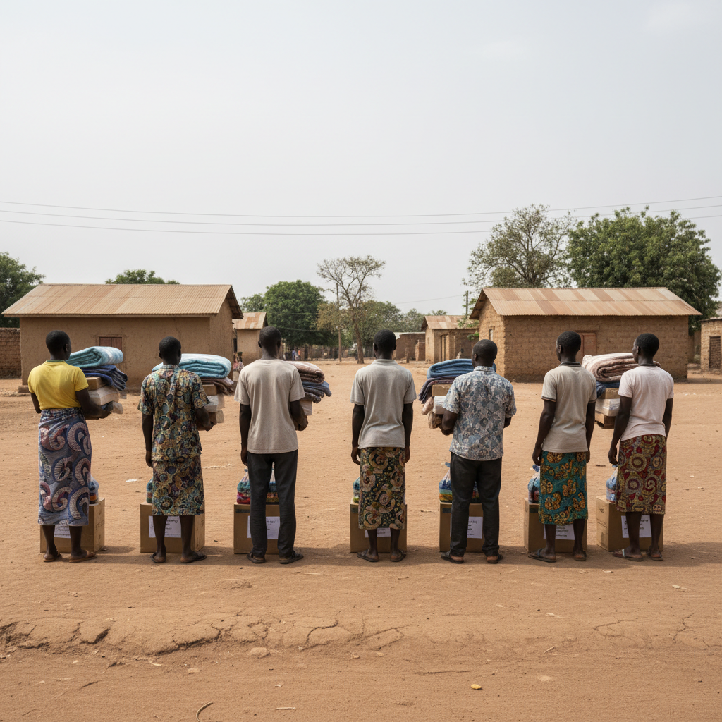 Refugees get aid after robbery attack