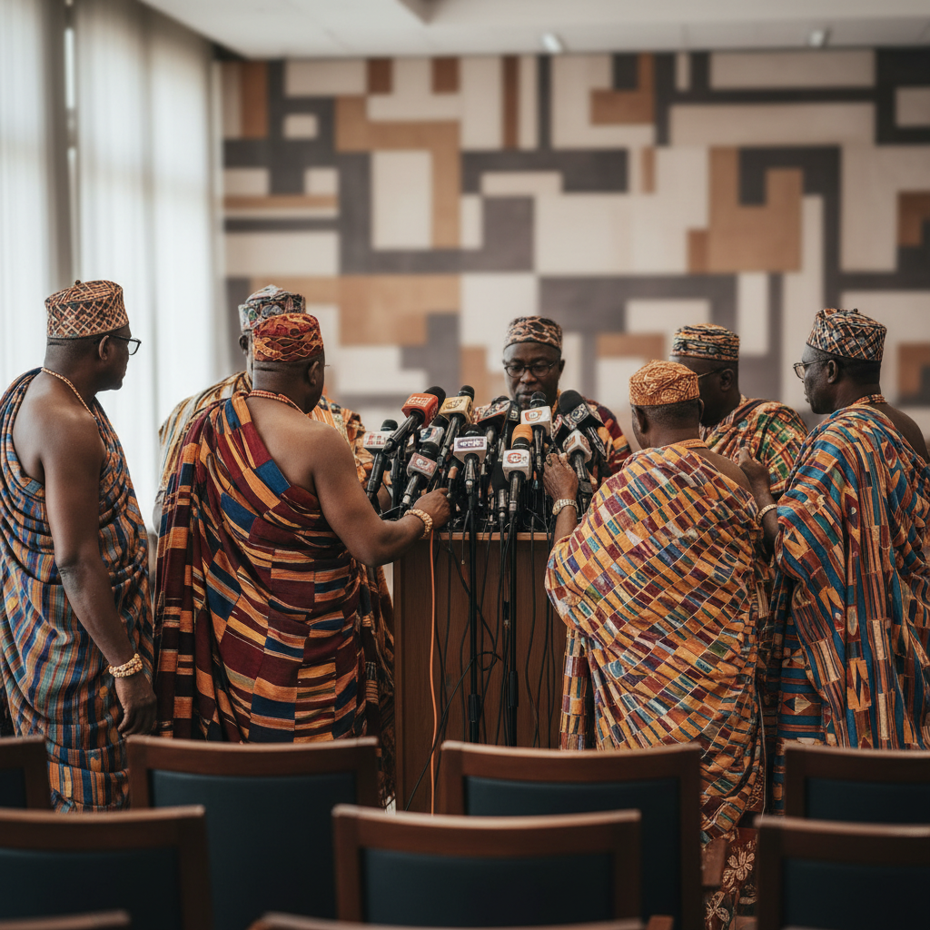 Sampa chiefs urge President Mahama to end chieftaincy crisis