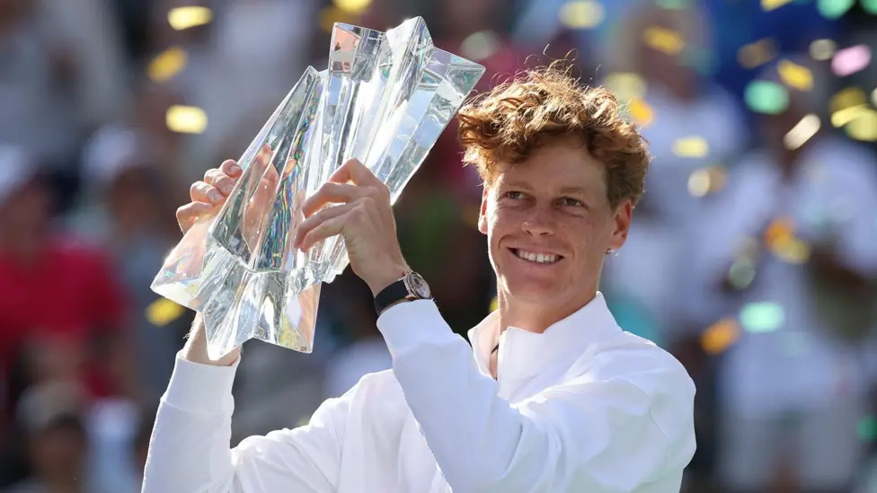 Sinner wins Indian Wells matching tennis greats